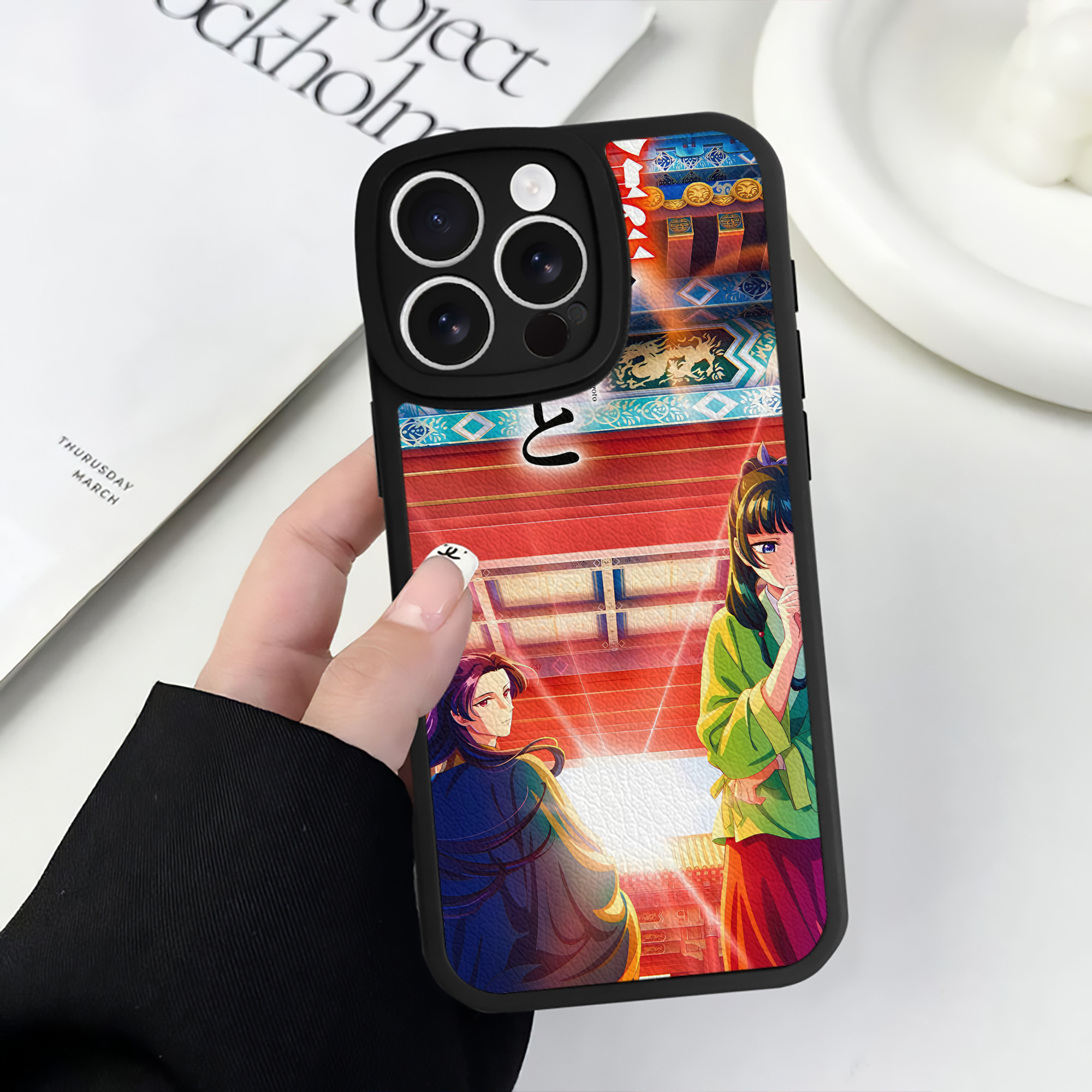 薬屋のひとりごと The Apothecary Diaries 【iPhone 16シリーズ対応】シリコンスマホケース（レザー調） 材質：シリコン